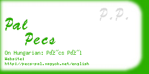 pal pecs business card